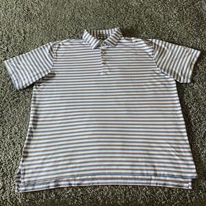 Peter Millar‎ Polo Shirt Mens XL Striped Belle Gentle Creek Country Club Golf